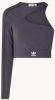 Adidas Originals Aerobic Longsleeve Tee Dames T Shirts Grey Katoen Jersey online kopen