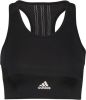 Adidas Performance cropped sporttop zwart/wit online kopen