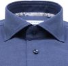 Profuomo business overhemd donkerblauw effen katoen slim fit online kopen