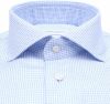 Profuomo business overhemd lichtblauw geprint katoen slim fit online kopen