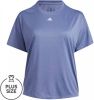 Adidas Performance Plus Size sport T shirt violet online kopen