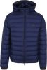 Fred Perry Thermische jas met zip en vaste kap man , Blauw, Heren online kopen
