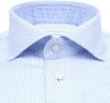 Profuomo business overhemd lichtblauw geprint katoen slim fit online kopen