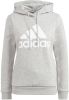 Adidas LOUNGEWEAR Essentials Logo Fleece Hoodie Medium Grey Heather/White Dames online kopen
